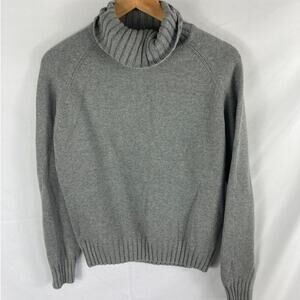 Pria Grey Turtleneck Sweater Grey Size Large